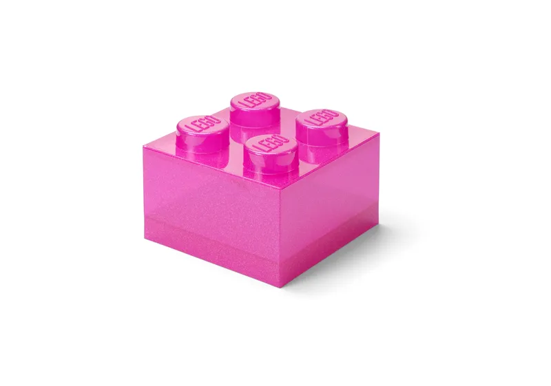 Pink Clear Brick-Shaped Storage Box by LEGO – product photo 3 of 4