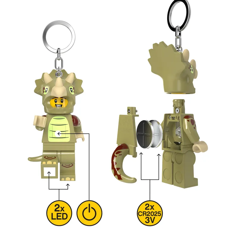 Triceratops Costume Fan Key Light by LEGO – product photo 7 of 10