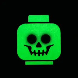 LEGO Skeleton Head Glow-In-The-Dark Bag Tag (5009498) - afbeelding 5