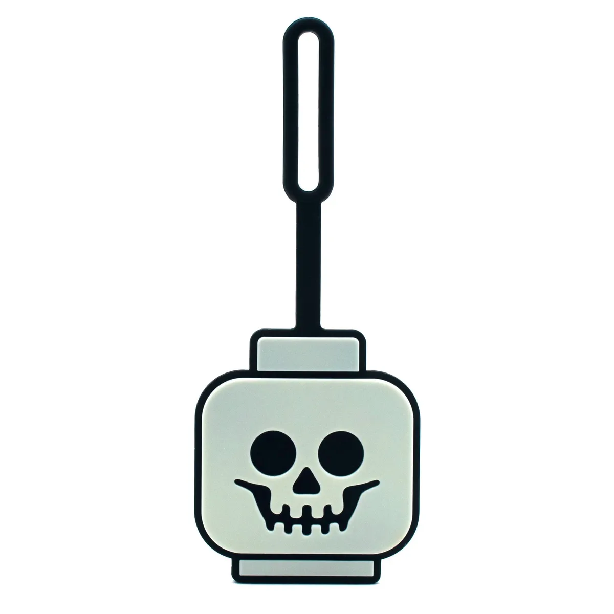 LEGO Skeleton Head Glow-In-The-Dark Bag Tag (5009498)