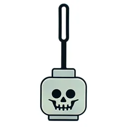 LEGO Skeleton Head Glow-In-The-Dark Bag Tag (5009498)