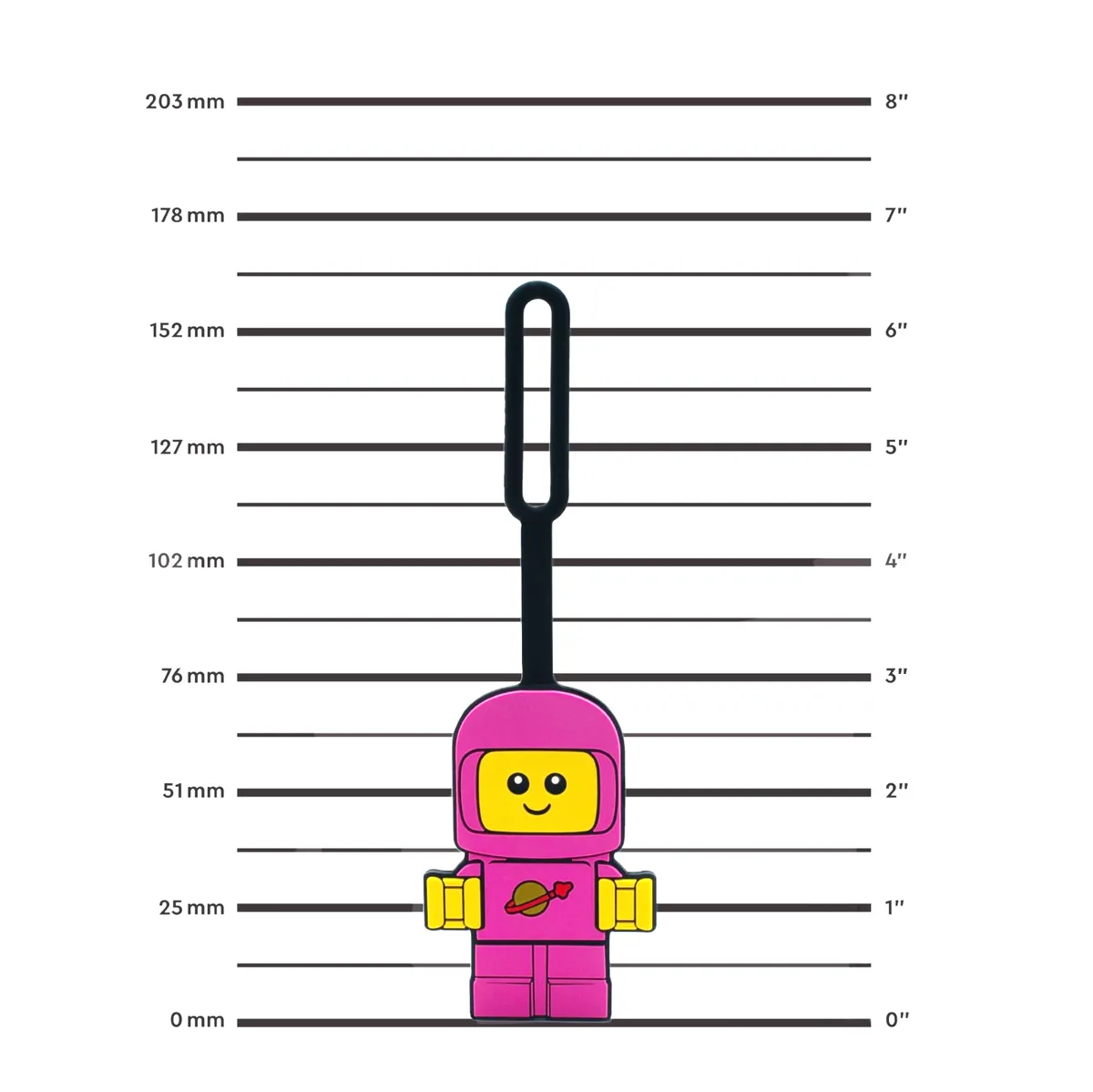 LEGO Space Baby Bag Tag – Pink (5009499) - Bild 2