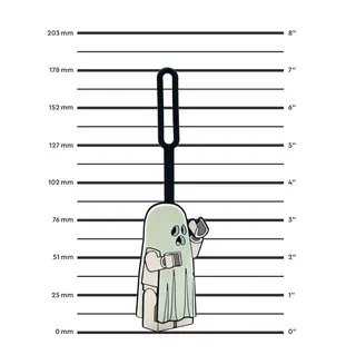 Ghost Glow-In-The-Dark Bag Tag by LEGO – product photo 3 of 7