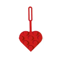 LEGO 3x3 Heart Bag Tag – Red (5009504)