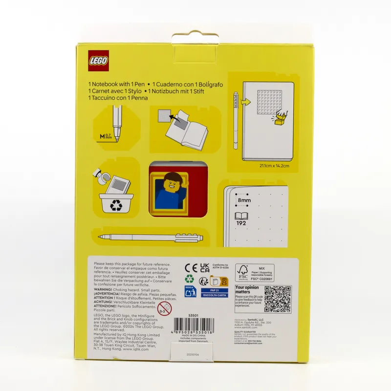 Reclaim and Recycle Notebook with Gel Pen – Thoughts by LEGO – product photo 8 of 8