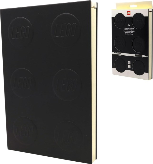 Locking Notebook with Gel Pen – 2x3 Black