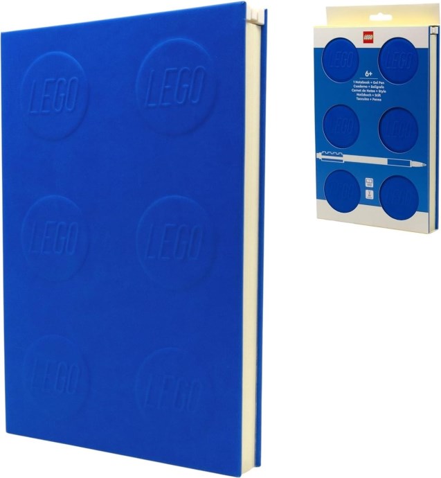 LEGO Locking Notebook with Gel Pen – 2x3 Blue (5009562)