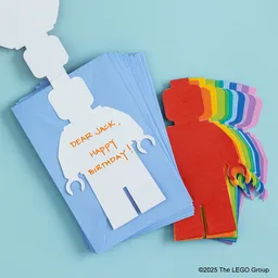 LEGO Minifigure Notecards: 12 Shaped Notecards with Envelopes (5009897) - afbeelding 2