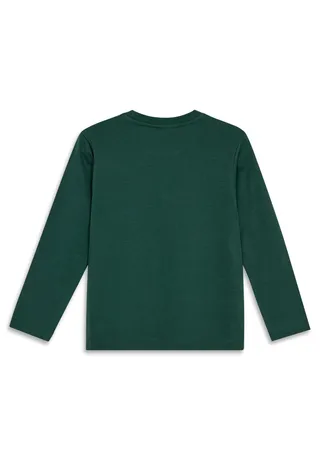 Kids Christmas Long Sleeve T-Shirt - Dark Green by LEGO – product photo 2 of 4