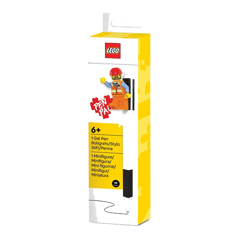 Pen Pal Gel Pen with Minifigure – Black