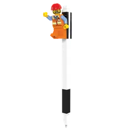 LEGO Pen Pal Gel Pen with Minifigure – Black (5010103) - afbeelding 1