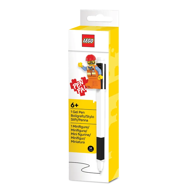 Pen Pal Gel Pen with Minifigure – Black