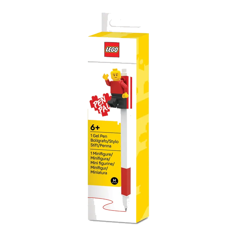 Pen Pal Gel Pen with Minifigure – Red