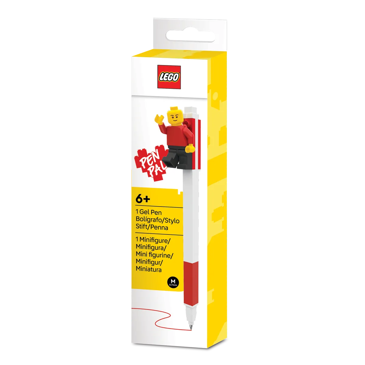 LEGO Pen Pal Gel Pen with Minifigure – Red (5010104)