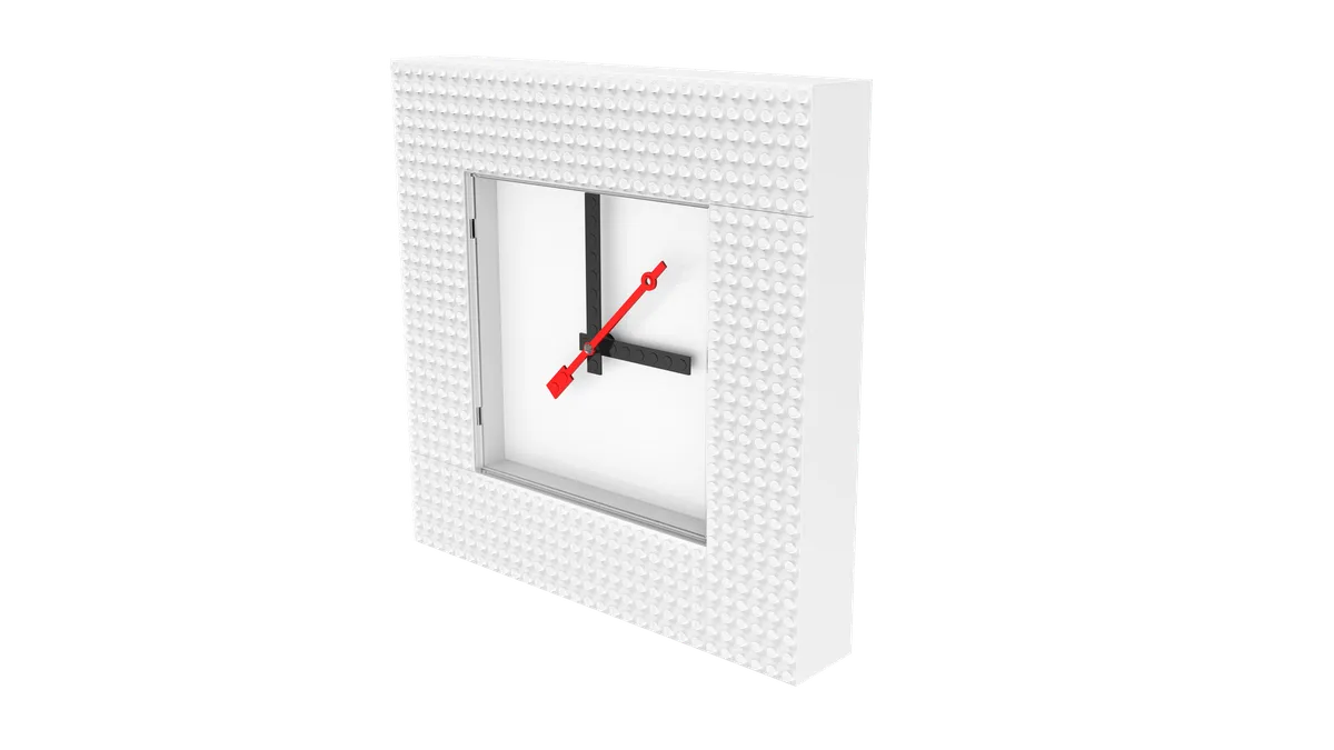 LEGO Wall Clock MOC (My Own Creation) – White (5010226) - Bild 3