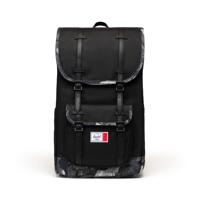 Herschel Little America™ Backpack – Black/Abstract Bricks Black fra LEGO – produktfoto 1 af 4