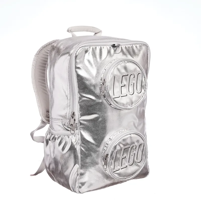 Brick Backpack – Metallic Silver van LEGO – productfoto