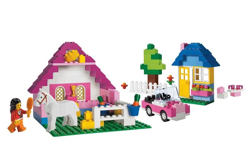 Large Pink Brick Box van LEGO – productfoto