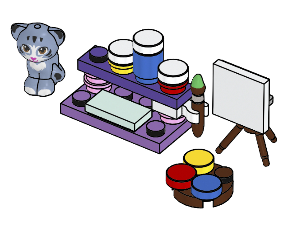 LEGO Emma's Studio and Kitty Chico (561901)