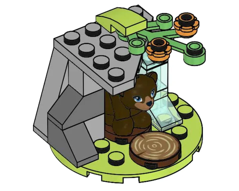 Biscuit's Cozy Forest Cave van LEGO – productfoto