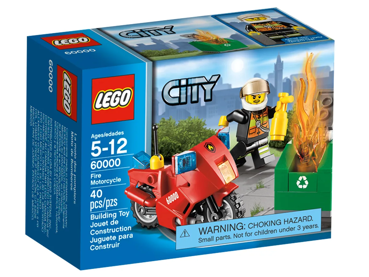 LEGO Fire Motorcycle (60000) - image 1