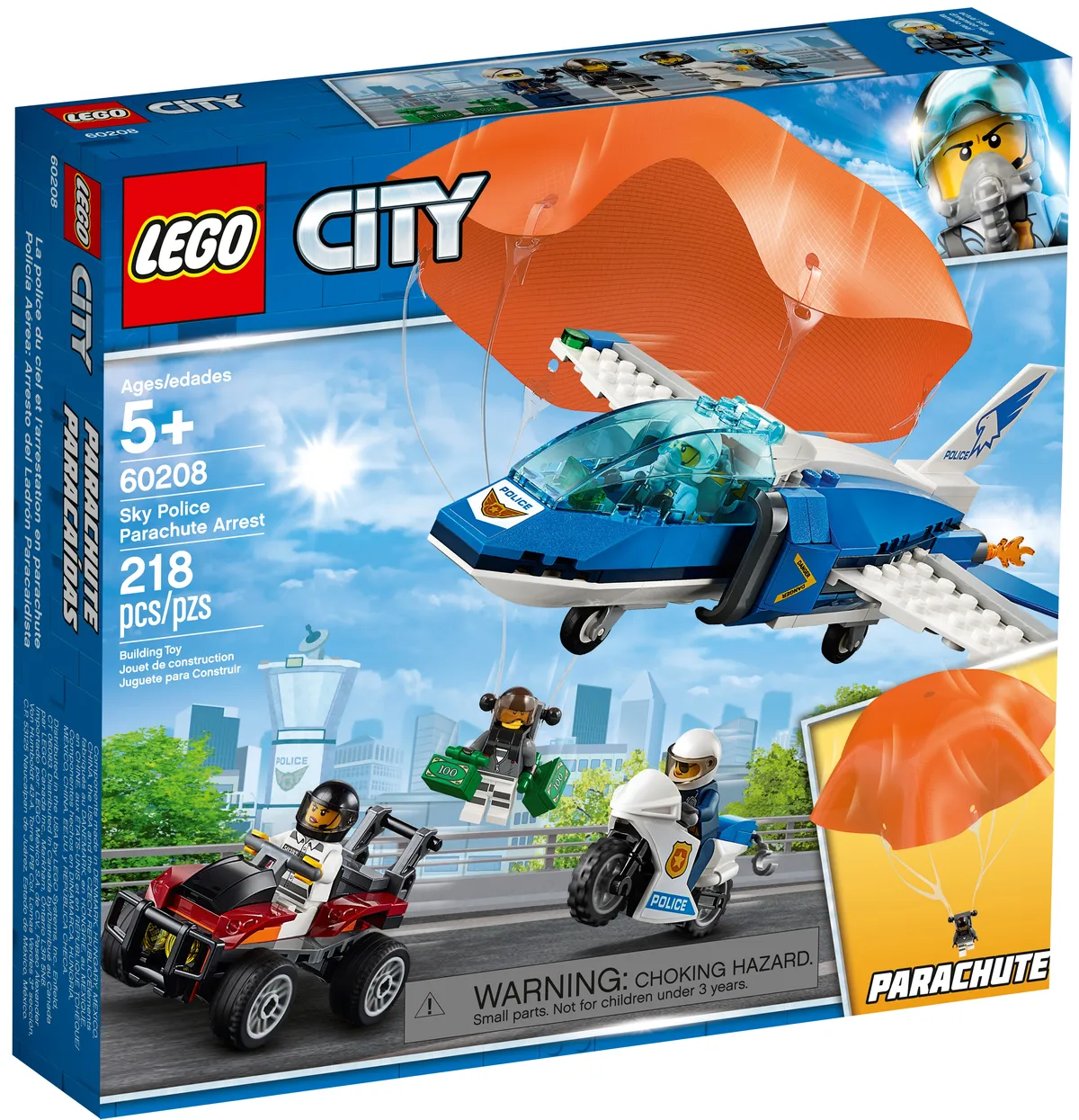 LEGO Sky Police Parachute Arrest (60208) - Bild 1