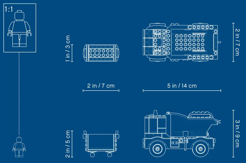 Vuilniswagen van LEGO – productfoto 10 van 10