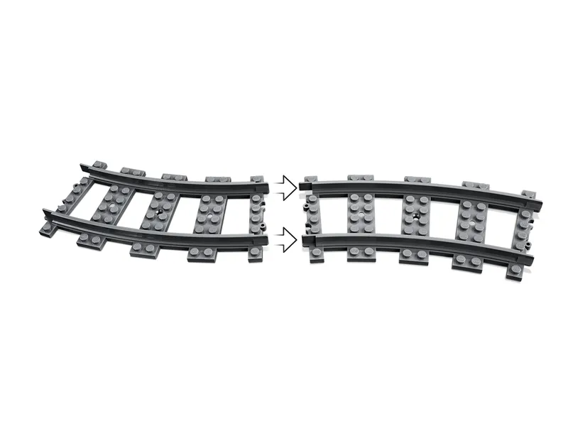 LEGO 60238 Switch Tracks detailbeeld van wisselrails