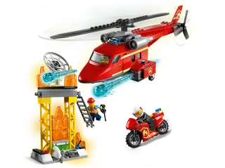 Fire Rescue Helicopter van LEGO – productfoto 3 van 13