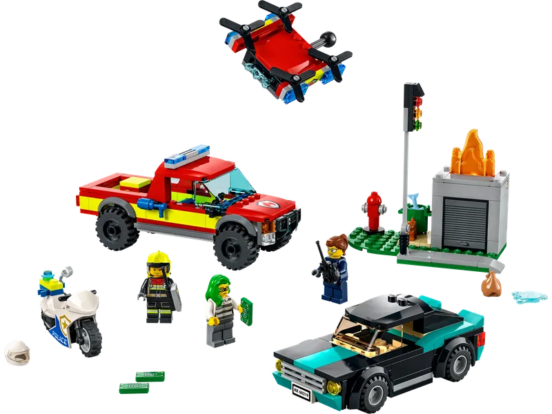 Fire Rescue & Police Chase