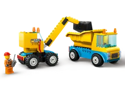 LEGO Construction Trucks and Wrecking Ball Crane (60391) - afbeelding 2