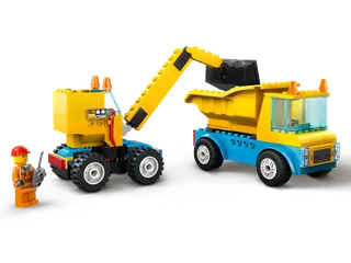 Construction Trucks and Wrecking Ball Crane fra LEGO – produktbillede 3 af 8