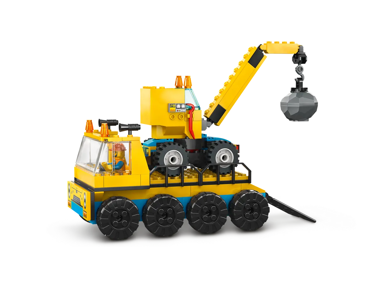 LEGO Construction Trucks and Wrecking Ball Crane (60391) - Bild 3