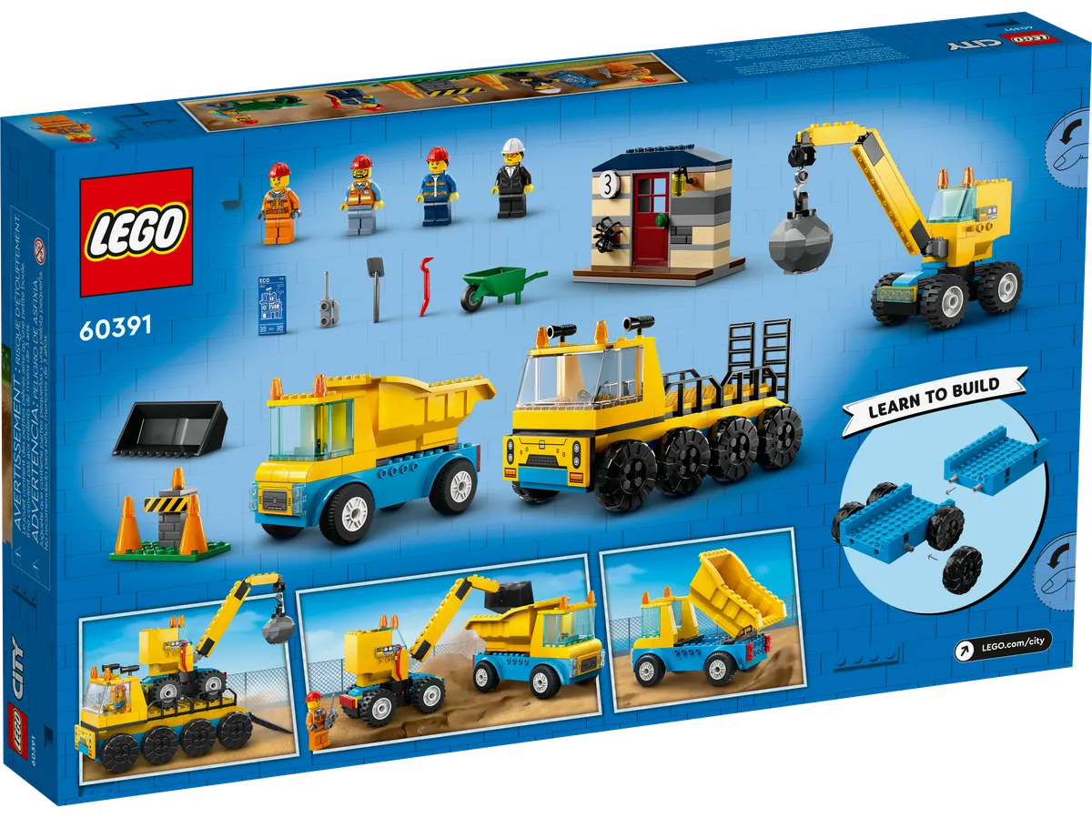 LEGO Construction Trucks and Wrecking Ball Crane (60391) - Bild 5