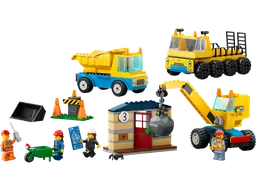 LEGO Construction Trucks and Wrecking Ball Crane (60391)