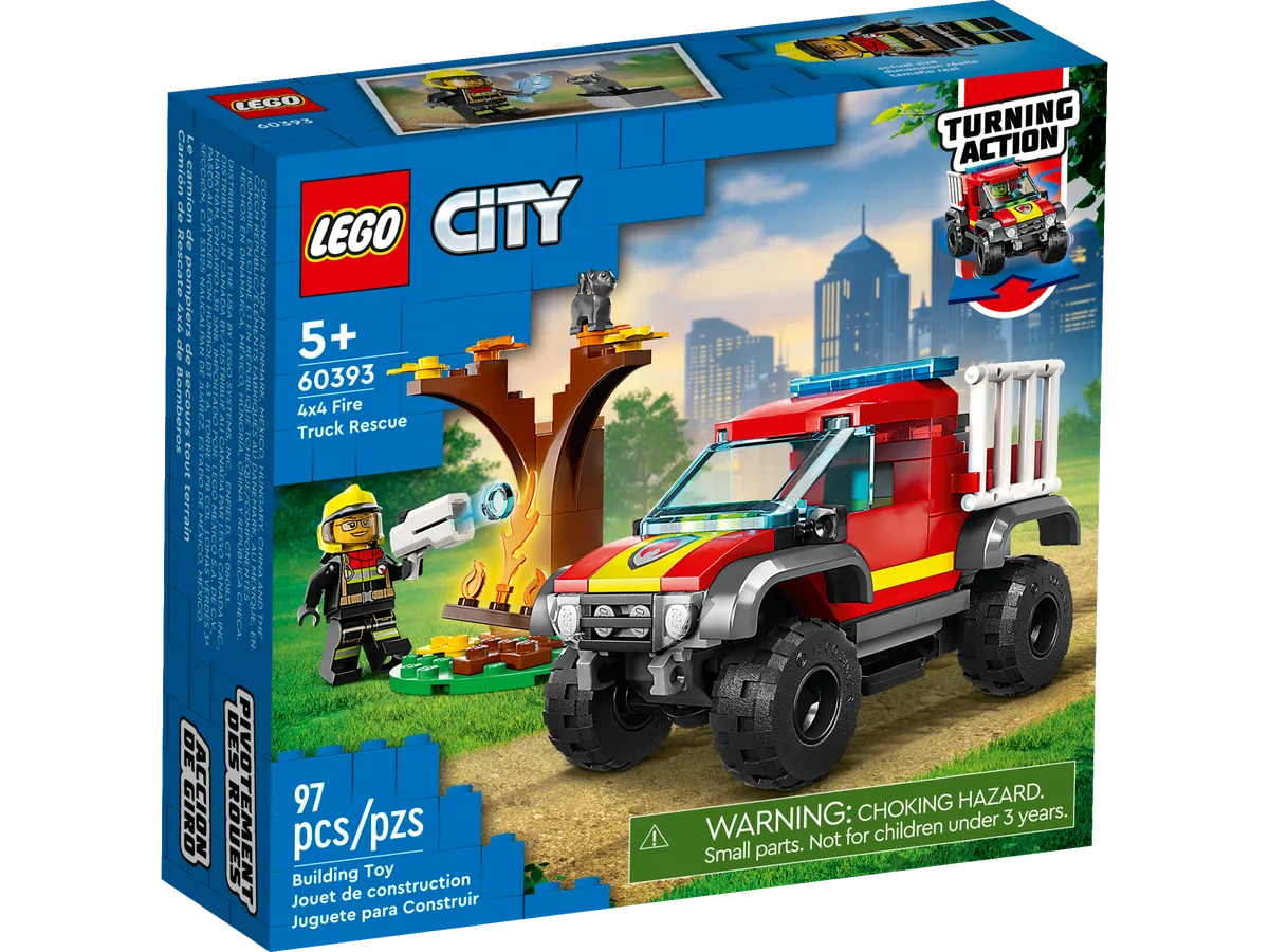 LEGO 4x4 Fire Truck Rescue (60393) - Bild 1