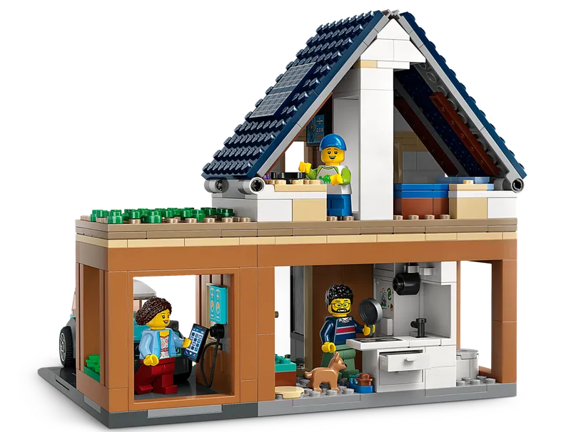 Family House and Electric Car fra LEGO – produktbillede 3 af 13