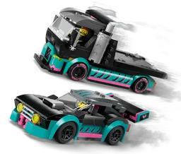 LEGO Race Car and Car Carrier Truck (60406) - image 3
