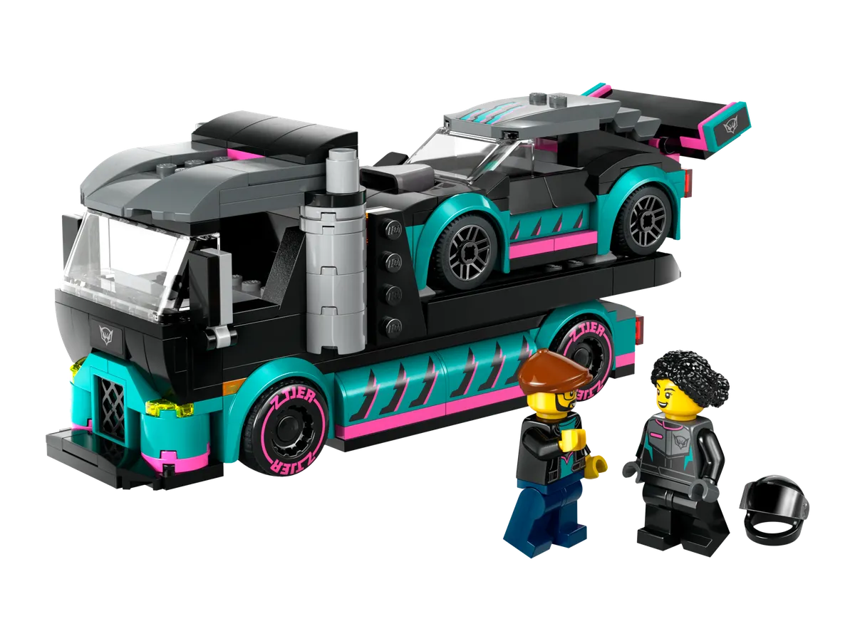 LEGO Race Car and Car Carrier Truck (60406)
