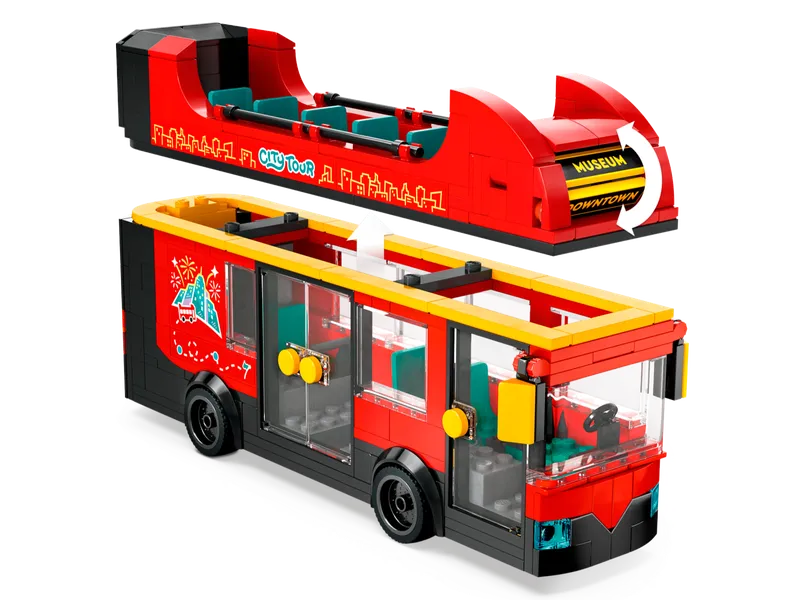 Red Double-Decker Sightseeing Bus von LEGO – Produktfoto 4 von 11