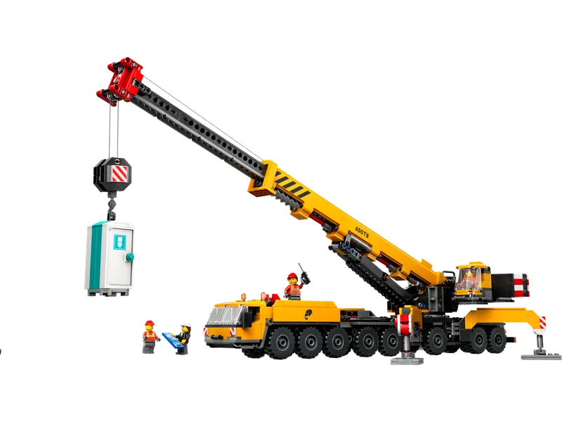 Yellow Mobile Construction Crane