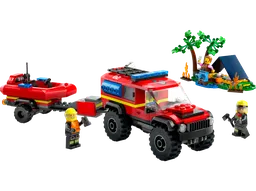 LEGO 4x4 Fire Truck with Rescue Boat (60412)
