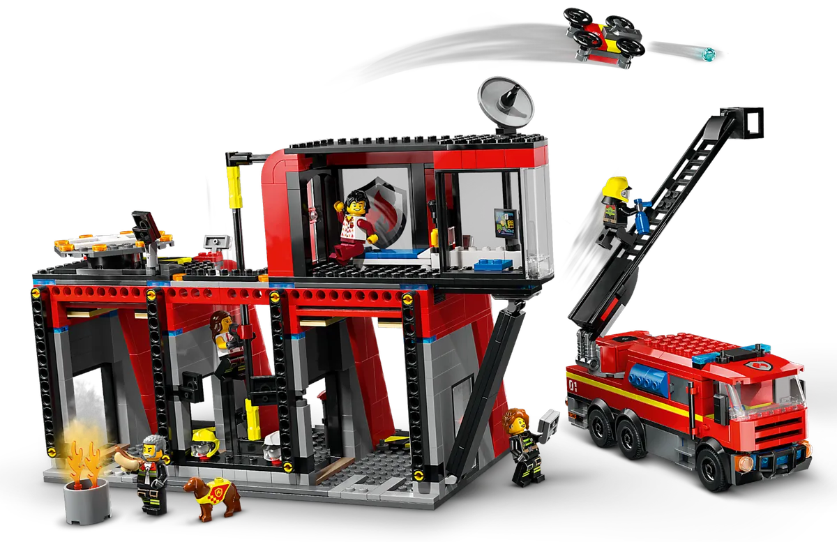 LEGO Fire Station with Fire Truck (60414) - Bild 2