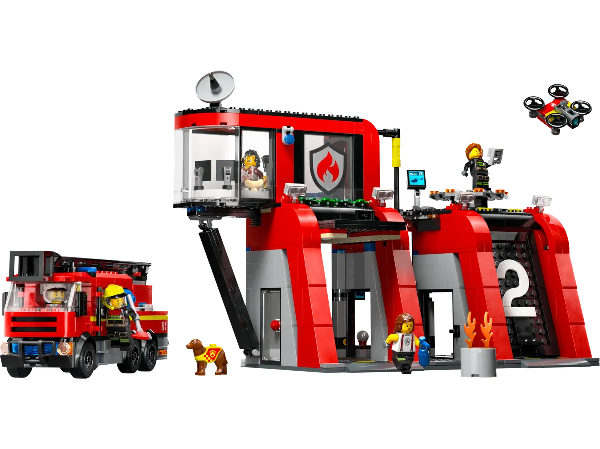LEGO Fire Station with Fire Truck (60414)