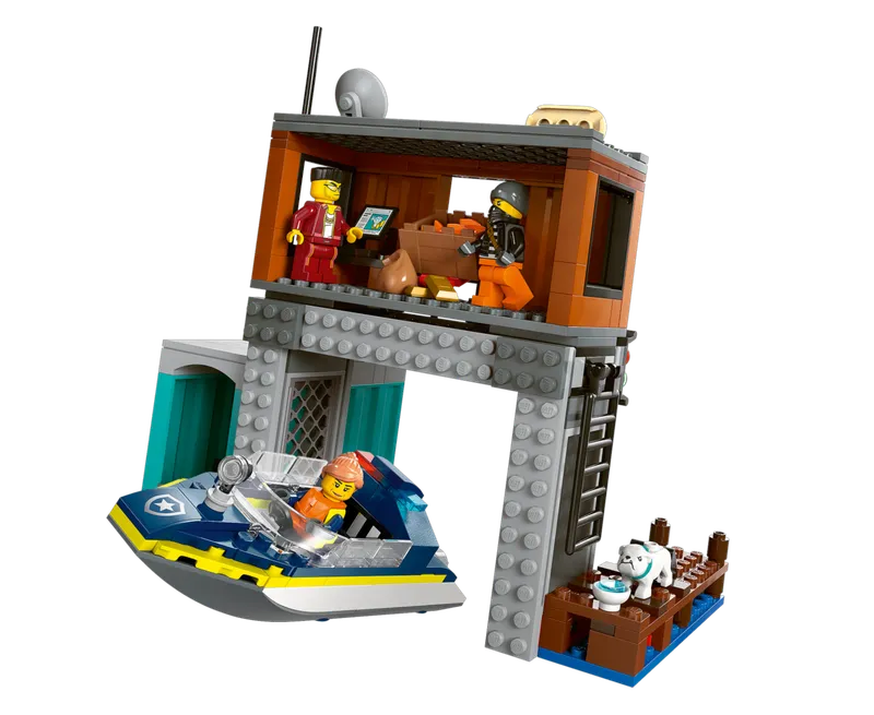 Police Speedboat and Crooks' Hideout de LEGO – photo du produit 3 sur 10