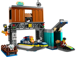 Police Speedboat and Crooks' Hideout de LEGO – photo du produit 1 sur 10