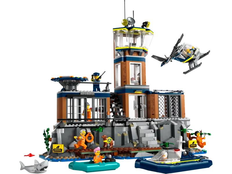 LEGO 60419 Police Prison Island, 980 stenen