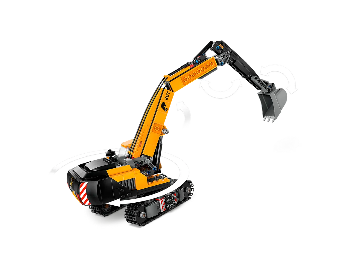 LEGO Yellow Construction Excavator (60420) - Bild 2