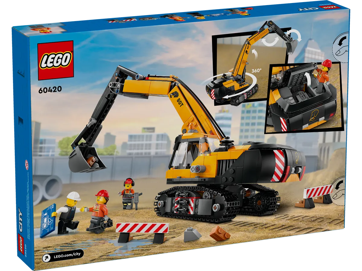 LEGO Yellow Construction Excavator (60420) - Bild 9