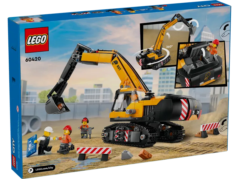 Yellow Construction Excavator de LEGO – photo du produit 10 sur 10